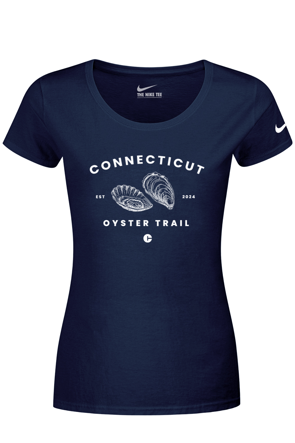 Connecticut - Oyster Trail - Nike Ladies Dri-FIT Cotton/Poly Tee