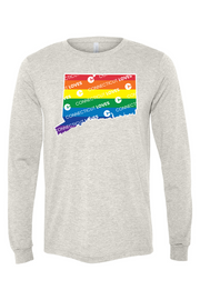 Connecticut - State Logo - BELLA + CANVAS Unisex Long Sleeve Tee
