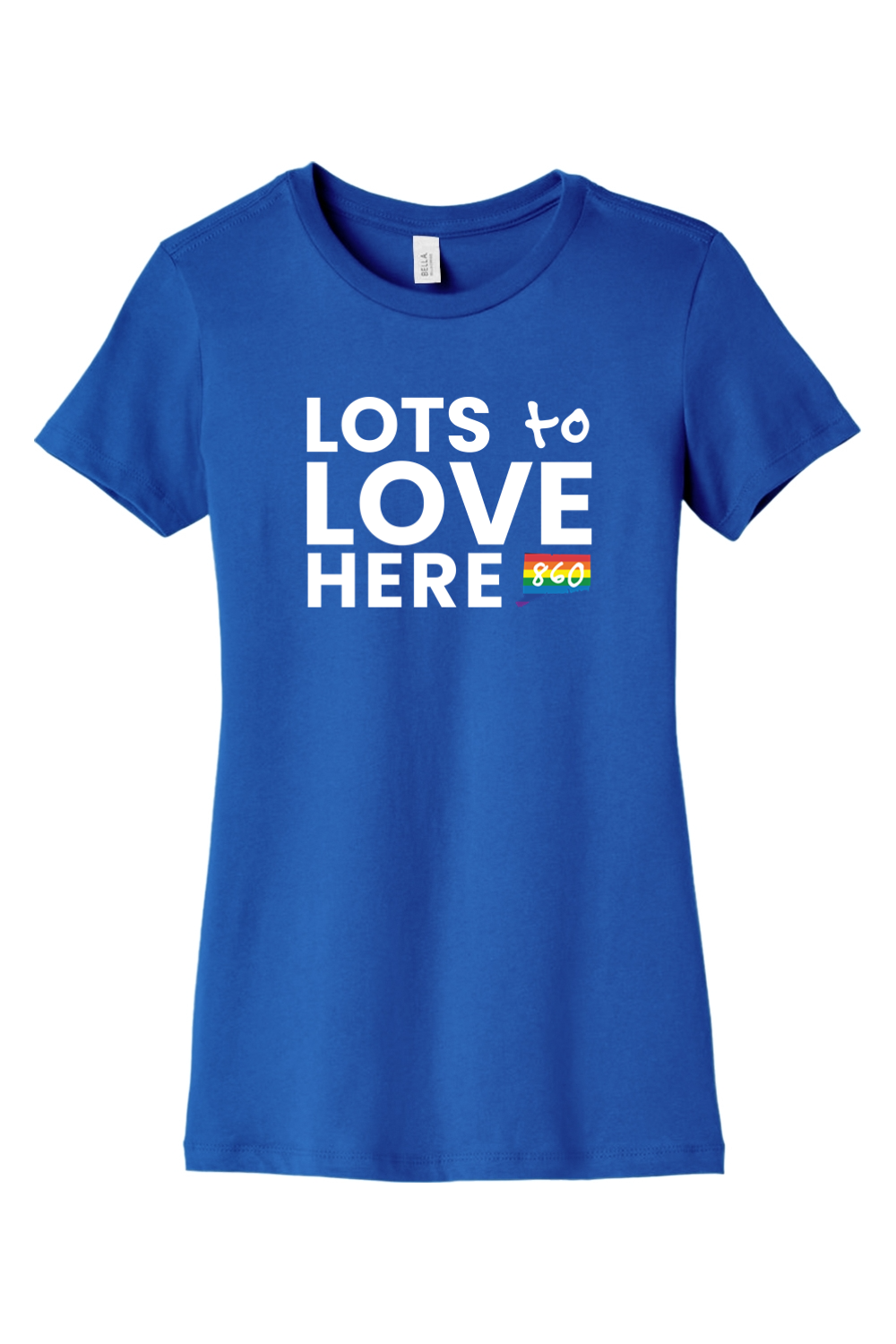Connecticut - Lots to Love Here - BELLA+CANVAS Women’s Slim Fit Tee