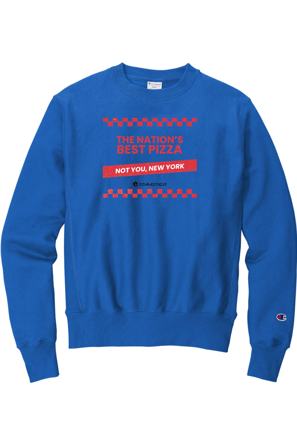Connecticut - The Nation's Best Pizza - Champion  Reverse Weave  Crewneck Sweatshirt