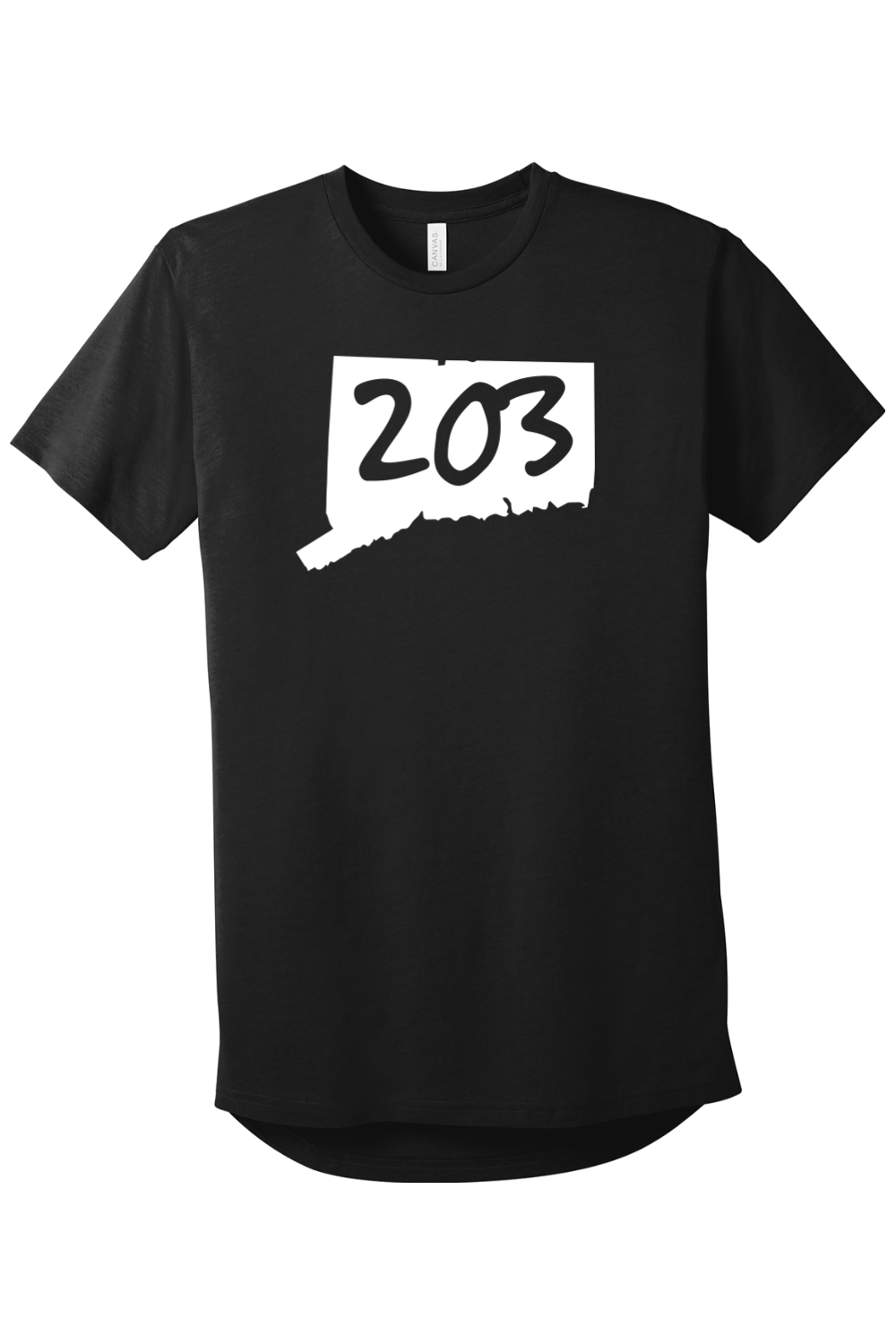 Connecticut - Area Code - BELLA+CANVAS Men’s Long Body Urban Tee