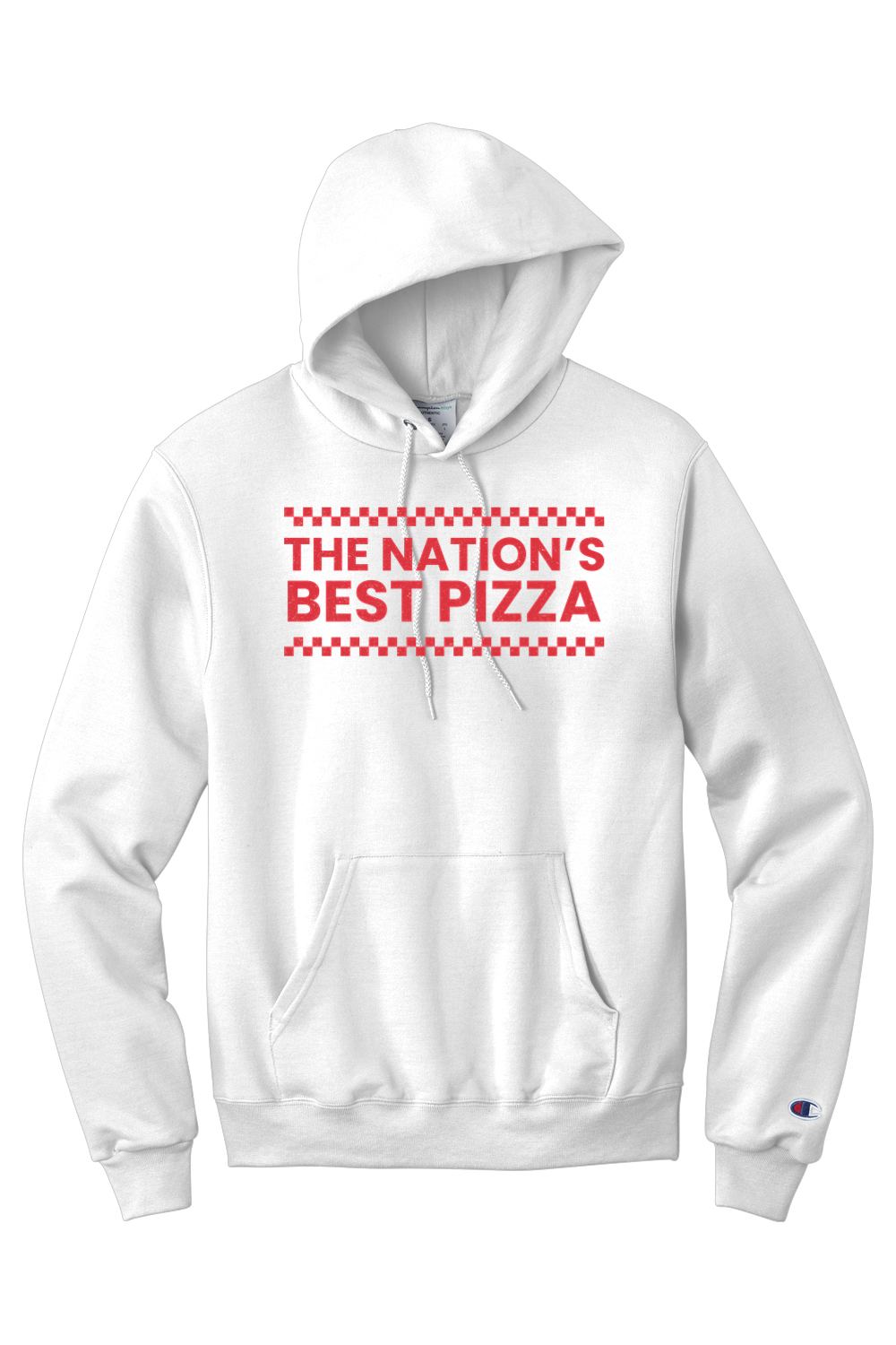 Connecticut - Nation's best Pizza - Champion Hooded Sweatshirt