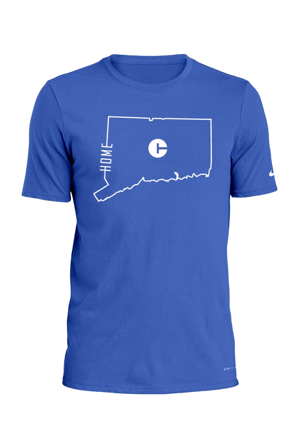 Connecticut - State Outline Home - Nike Dri-FIT Cotton/Poly Tee