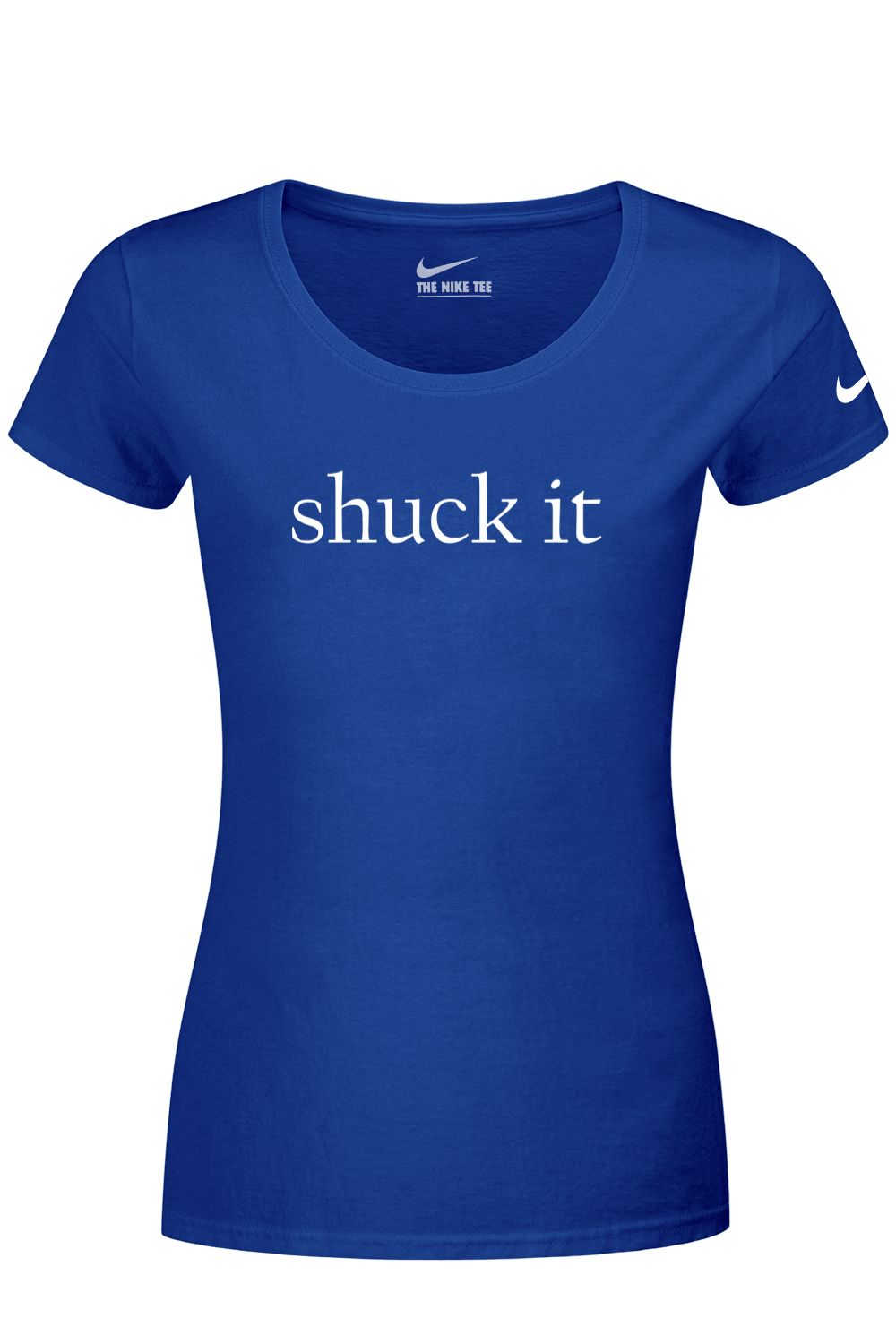 Connecticut - Shuck it - Nike Ladies Dri-FIT Cotton/Poly Tee