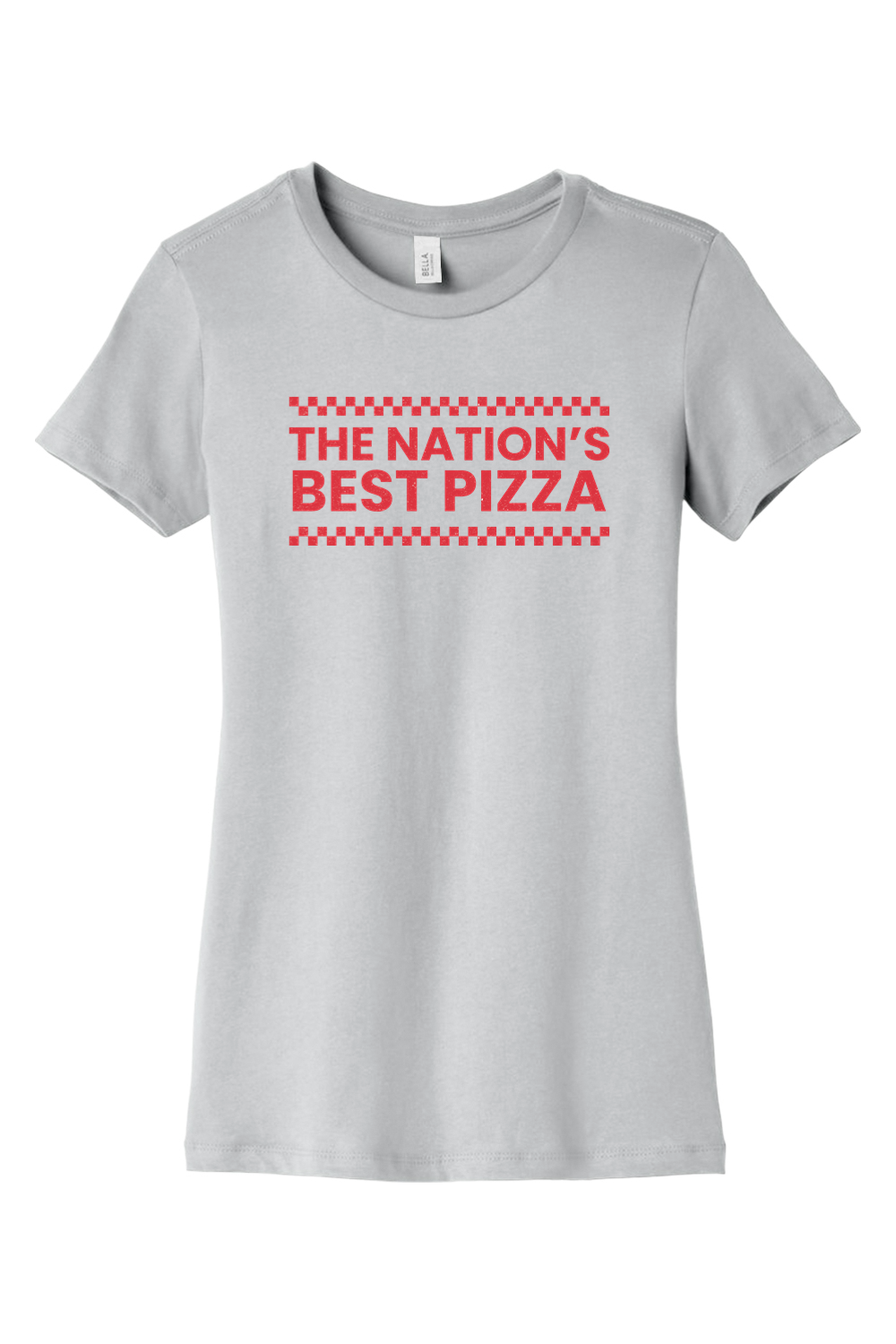 Connecticut - Nation's Best Pizza - BELLA+CANVAS Women’s Slim Fit Tee