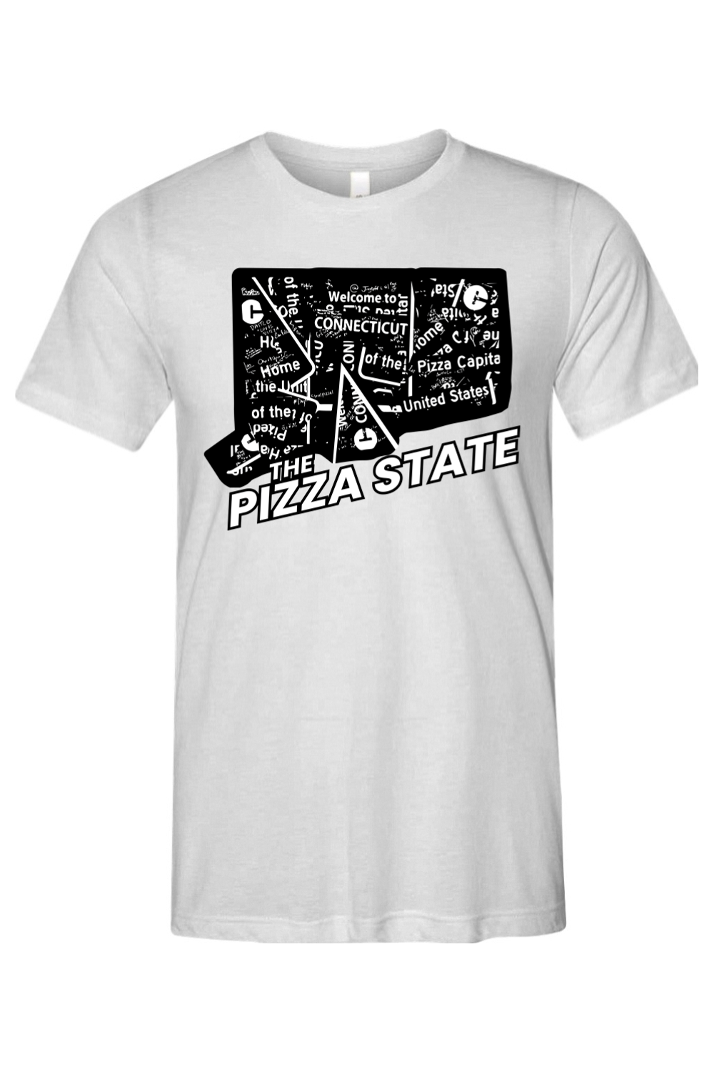 Connecticut - The Pizza State - Bella + Canvas Short Sleeve Tee