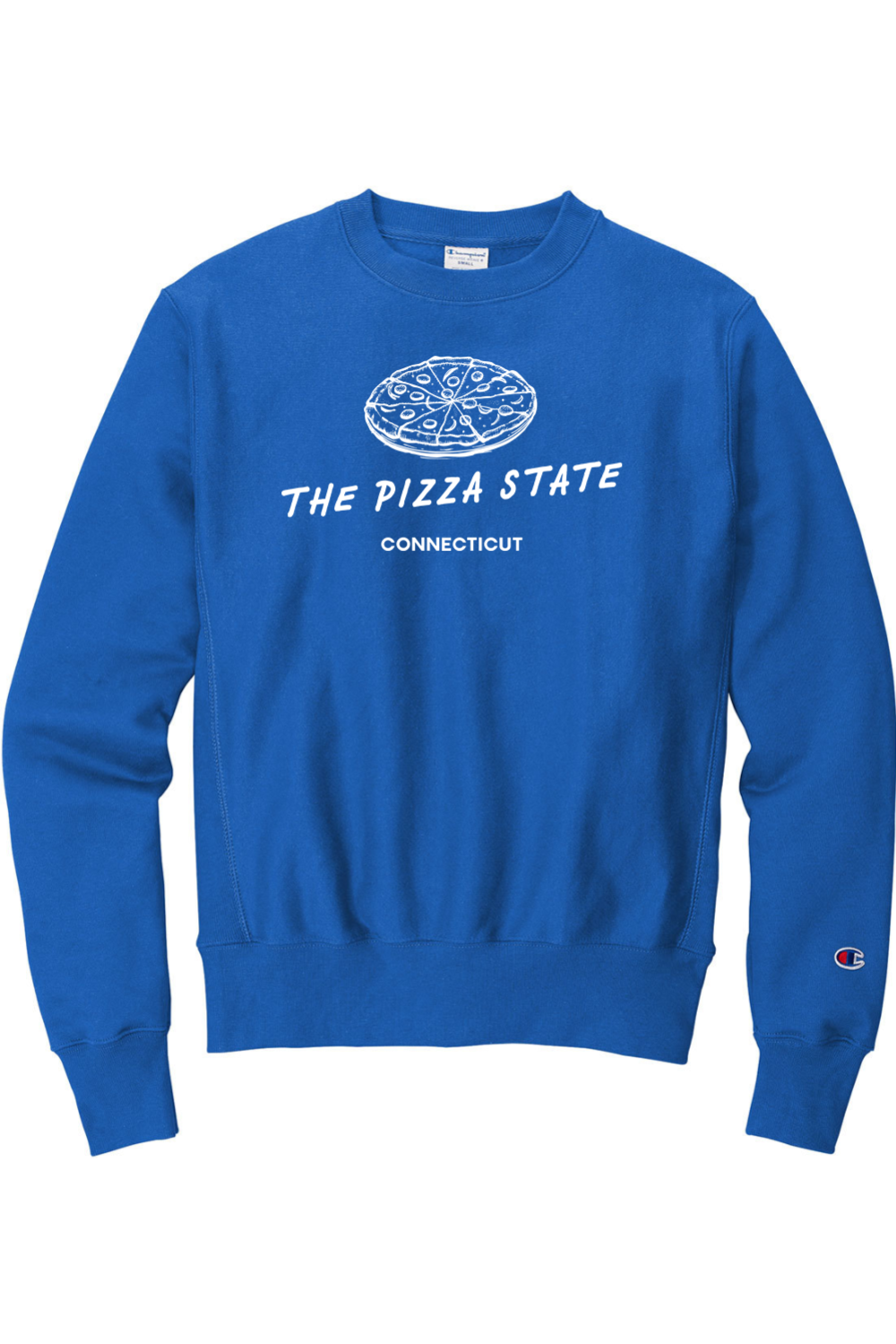 Connecticut - The Pizza State - Champion Crewneck Sweatshirt