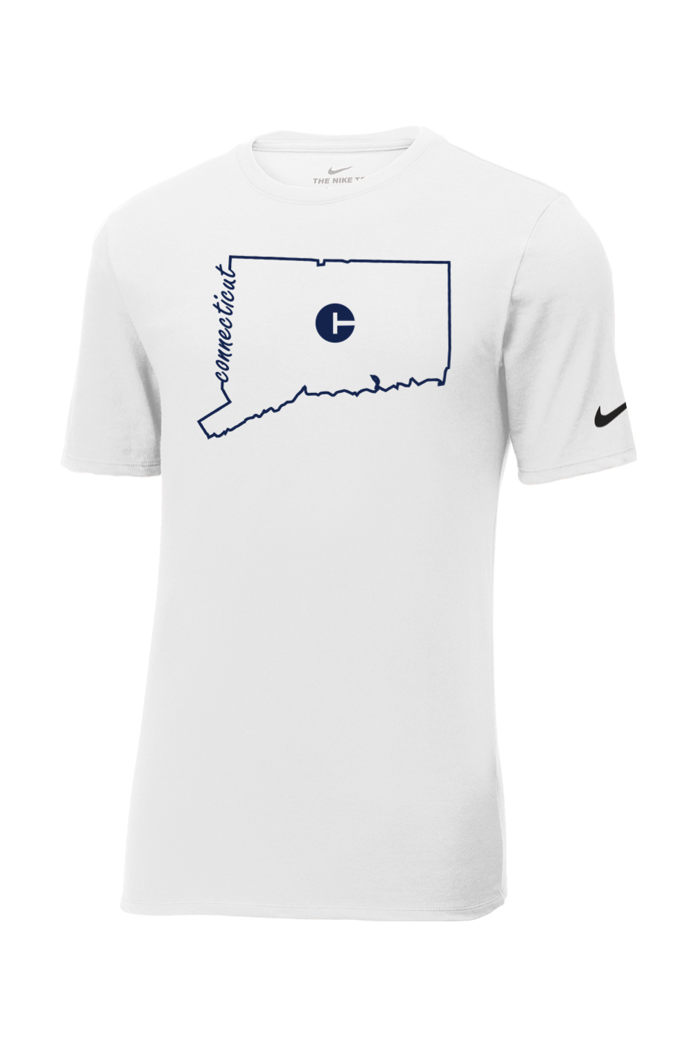 Connecticut - State Outline - Nike Core Cotton Tee