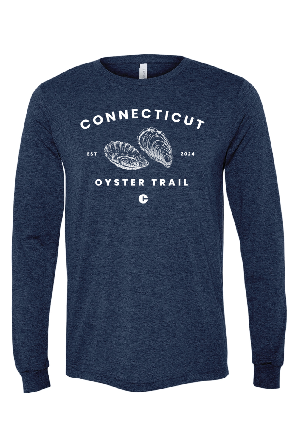 Connecticut - Oyster Trail - BELLA + CANVAS Unisex Long Sleeve Tee