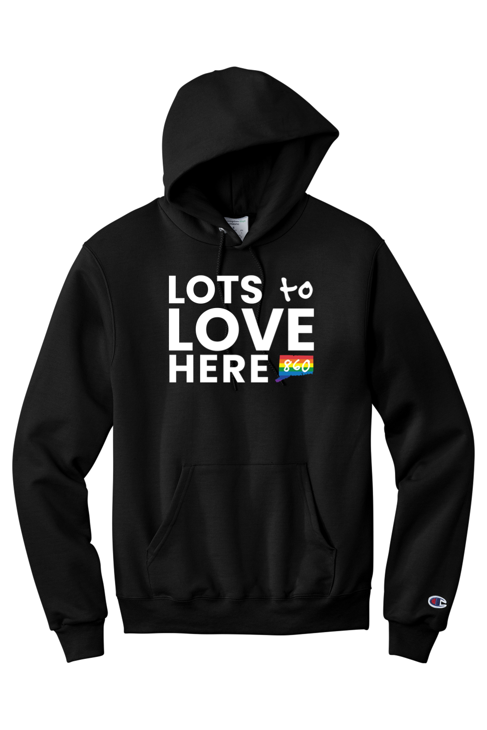 Connecticut - Lots to Love Here - Champion Hooded Sweatshirt