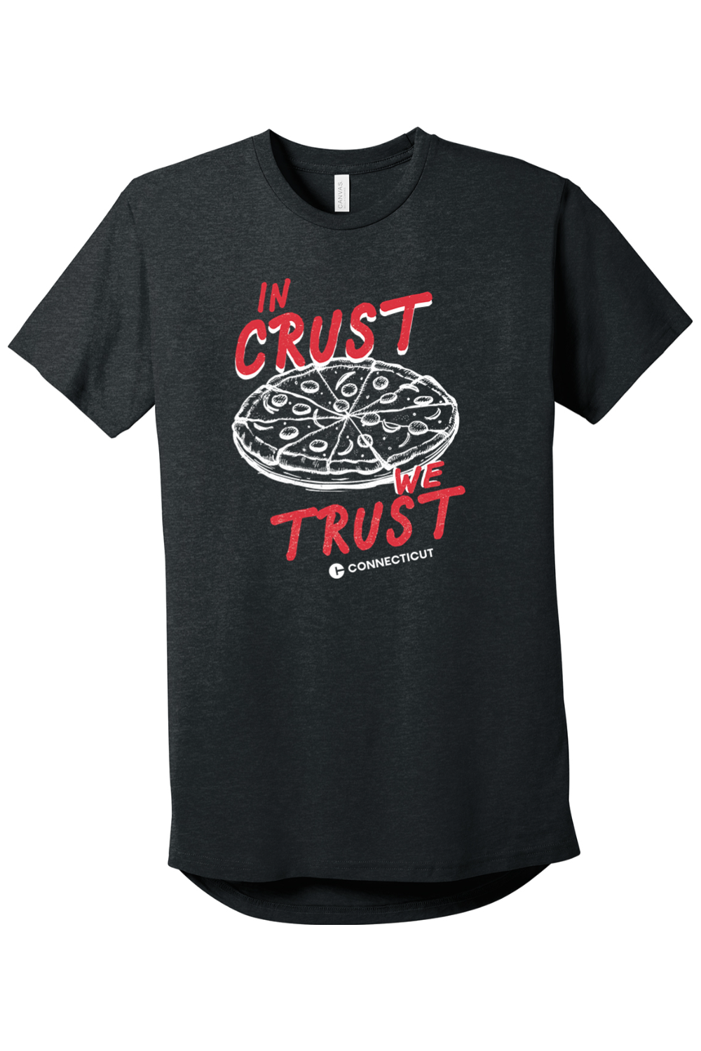 Connecticut - In Crust We Trust - BELLA+CANVAS Men’s Long Body Urban Tee