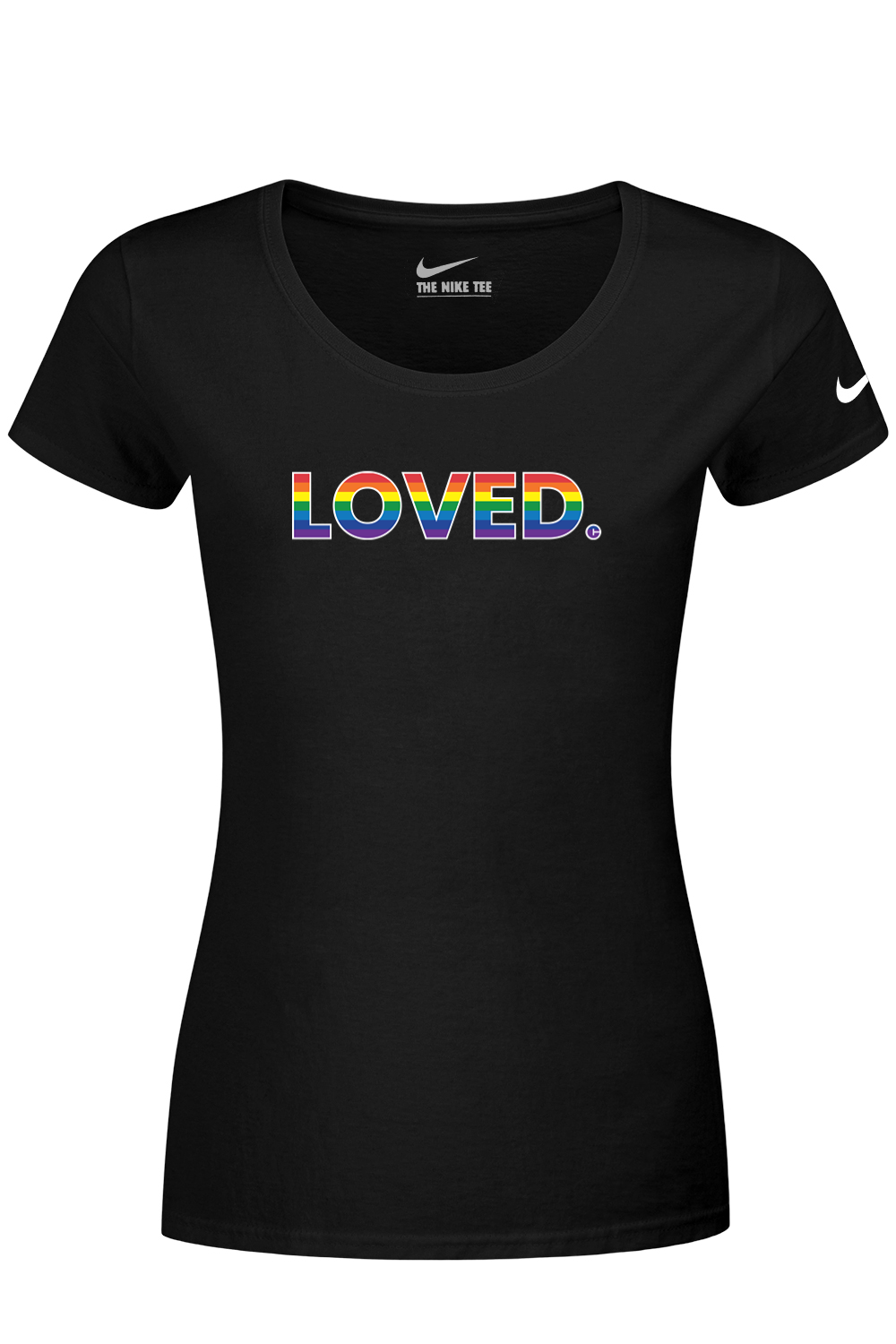 Connecticut - Loved - Nike Ladies Dri-FIT Cotton/Poly Scoop Neck Tee