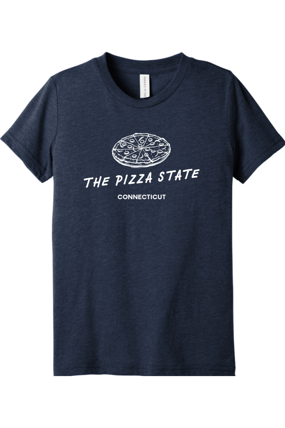 Connecticut - The Pizza State - Youth BELLA+CANVAS Short Sleeve Tee
