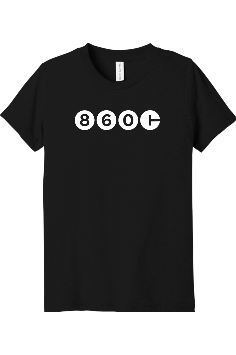 Connecticut - Area Code - Youth BELLA+CANVAS Short Sleeve Tee