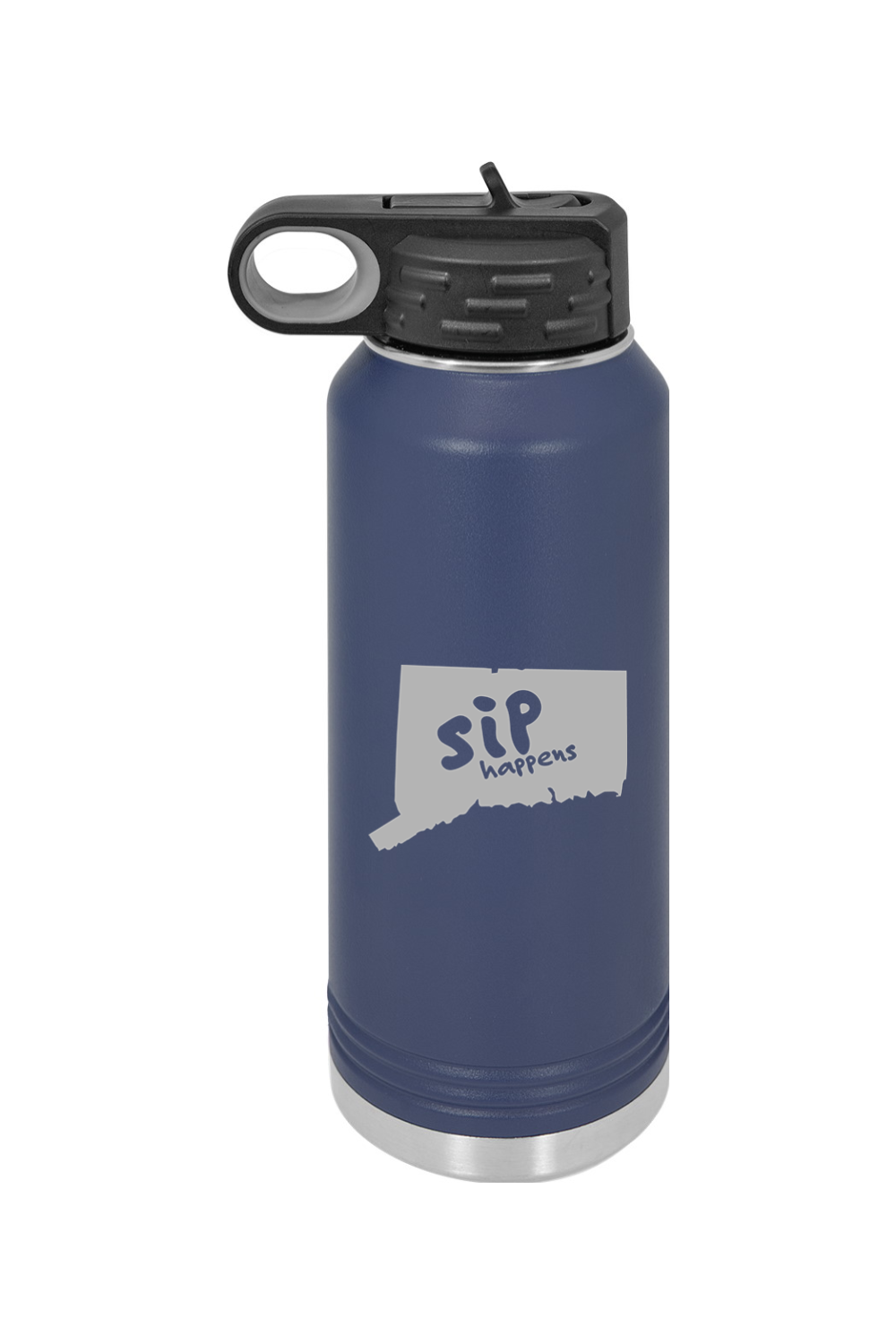 Connecticut - SIP Happens - 32 oz. Stainless Steel Water Bottle