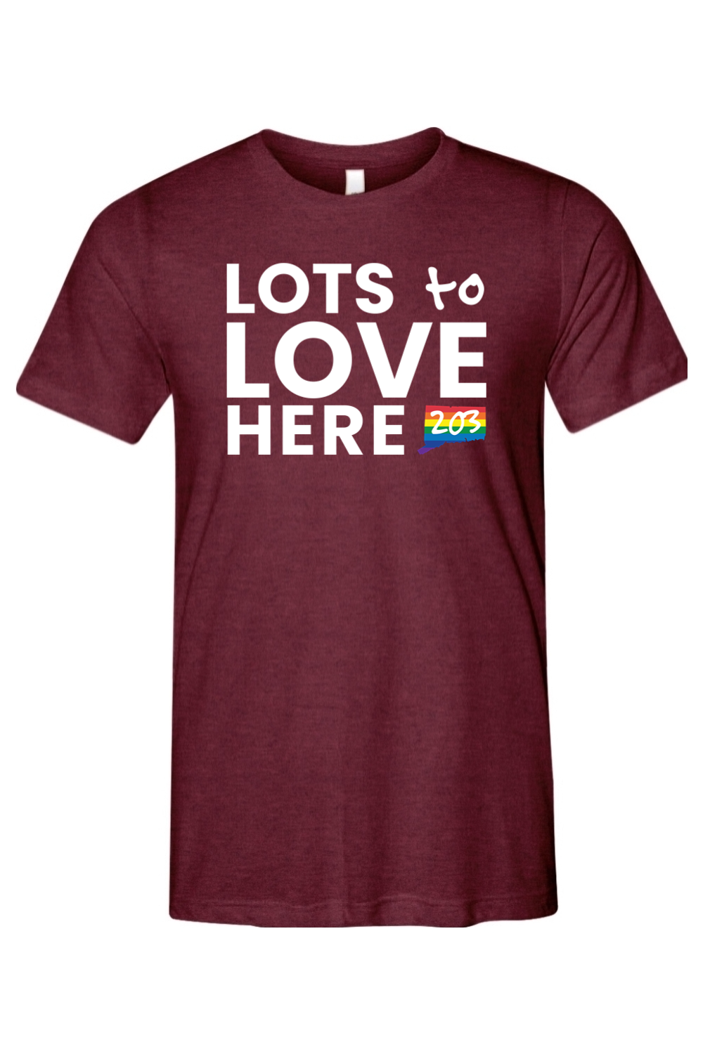 Connecticut - Lots to Love Here - Bella + Canvas Short Sleeve Tee