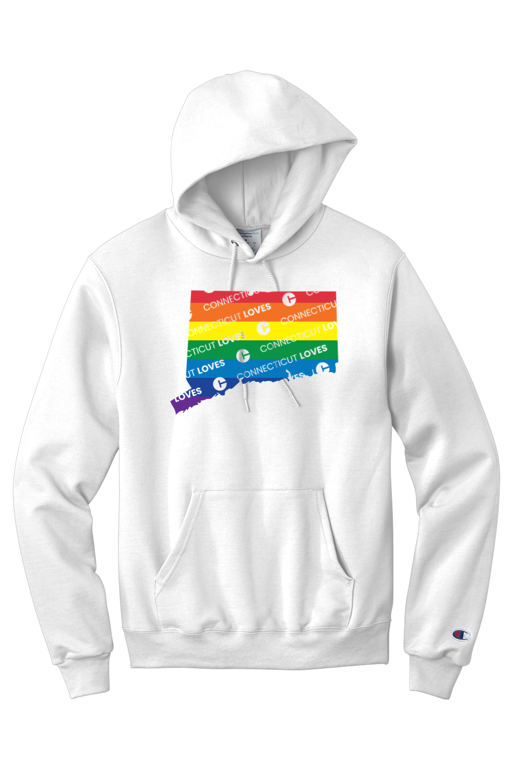 Connecticut - Pride - Champion Hooded Sweatshirt