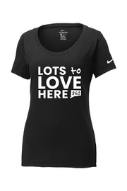 Connecticut - Lots to Love Here - Nike Ladies Core Cotton Tee
