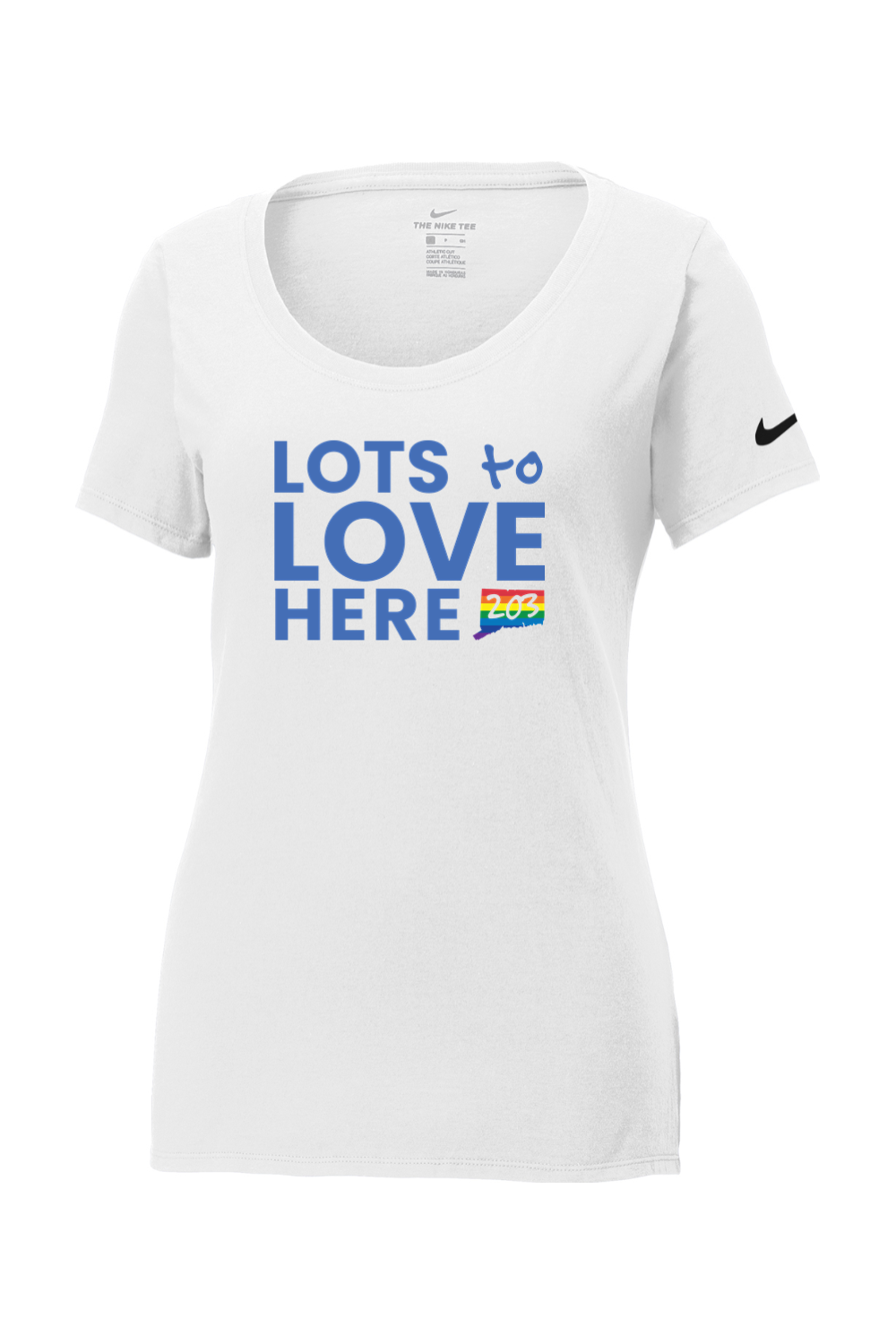 Connecticut - Lots to Love Here - Nike Ladies Core Cotton Tee