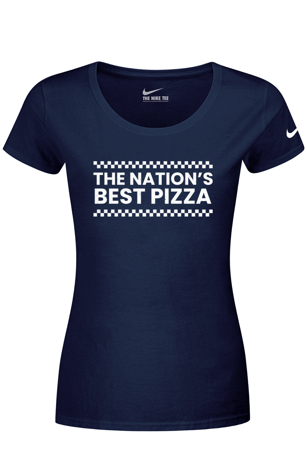 Connecticut - The Nation's Best Pizza - Nike Ladies Dri-FIT Cotton/Poly Tee