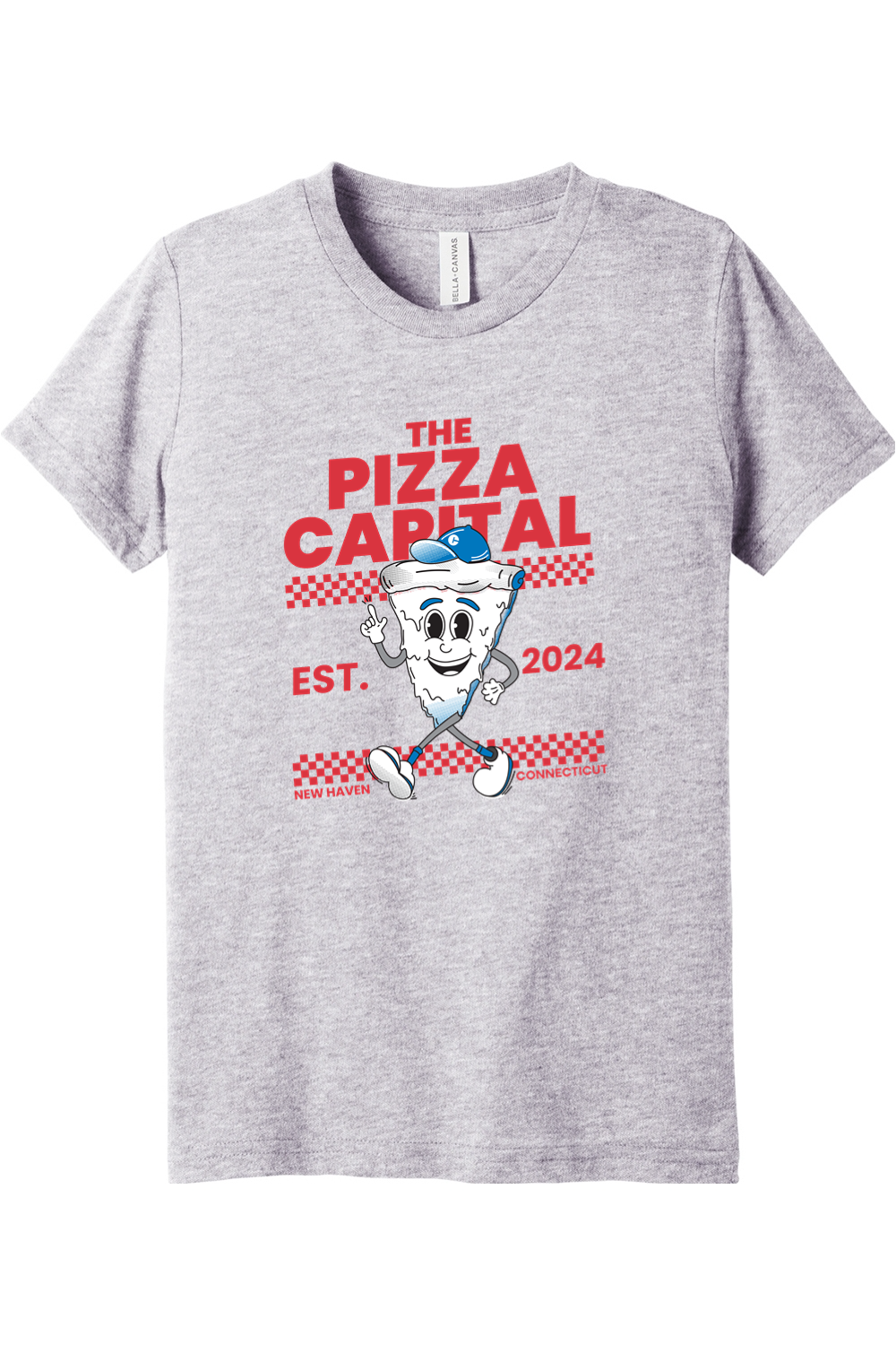 Connecticut - The Pizza Capital - Youth BELLA+CANVAS Short Sleeve Tee