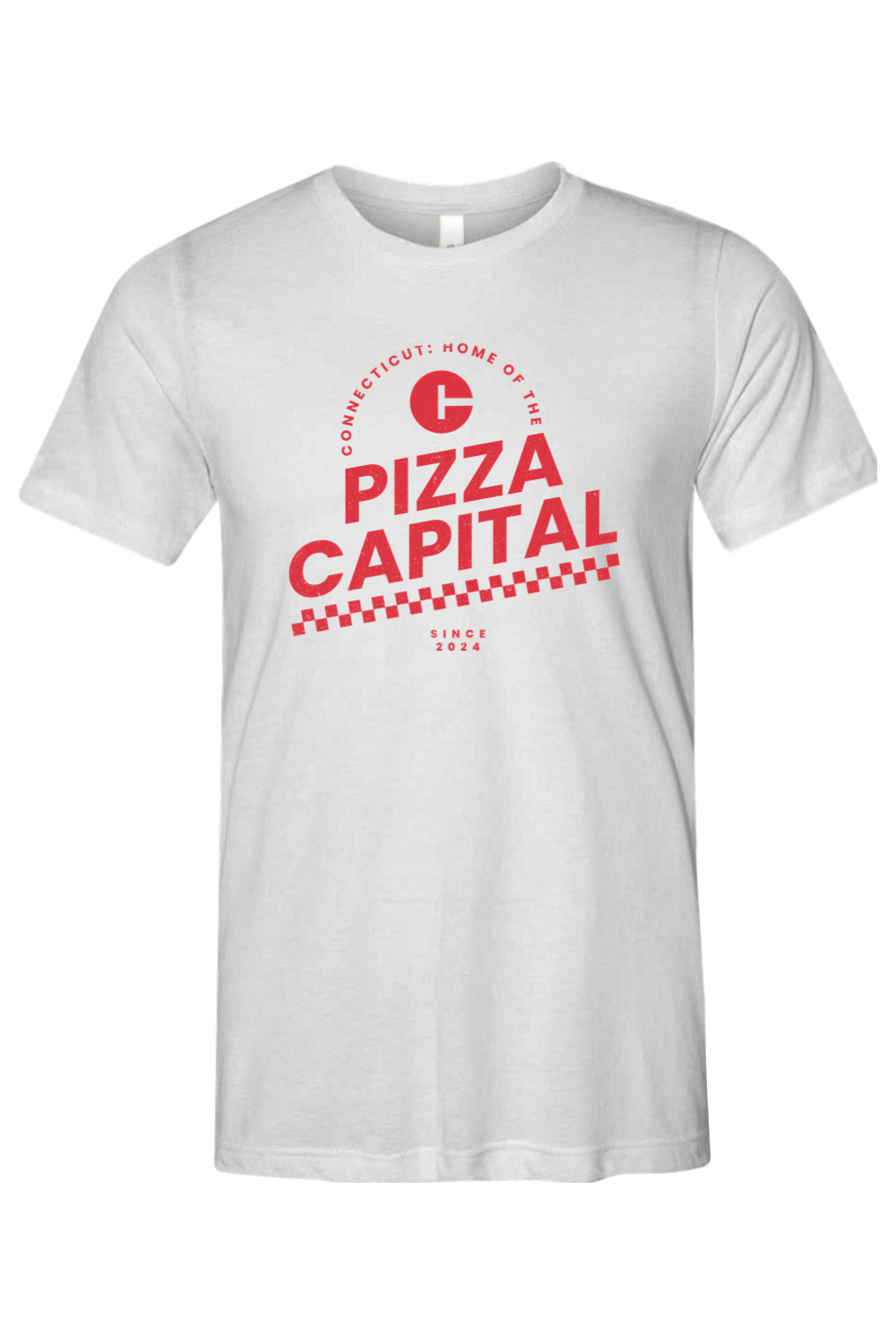 Connecticut - Pizza Capital - Bella + Canvas Short Sleeve Tee