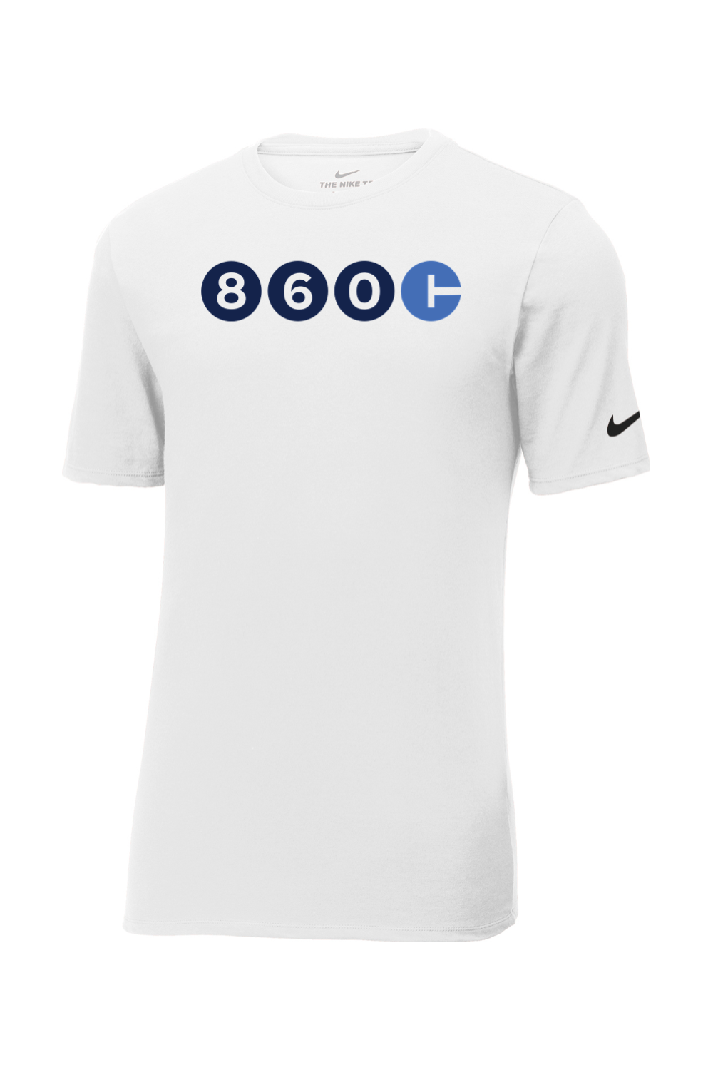 Connecticut - Area Code - Nike Core Cotton Tee