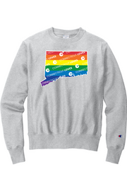 Connecticut - State Logo - Champion Crewneck Sweatshirt