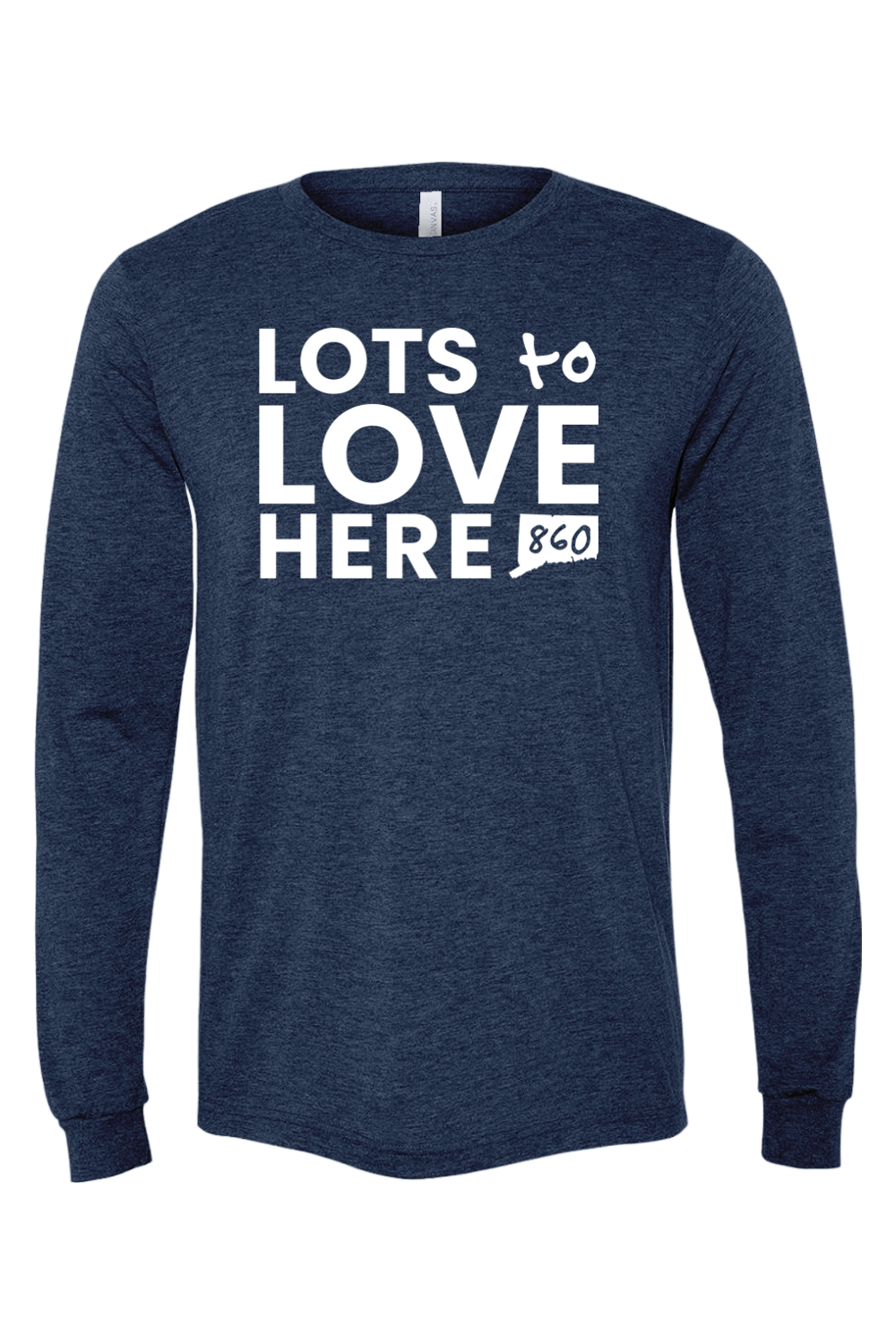 Connecticut - Lots to Love Here - BELLA + CANVAS Unisex Long Sleeve Tee