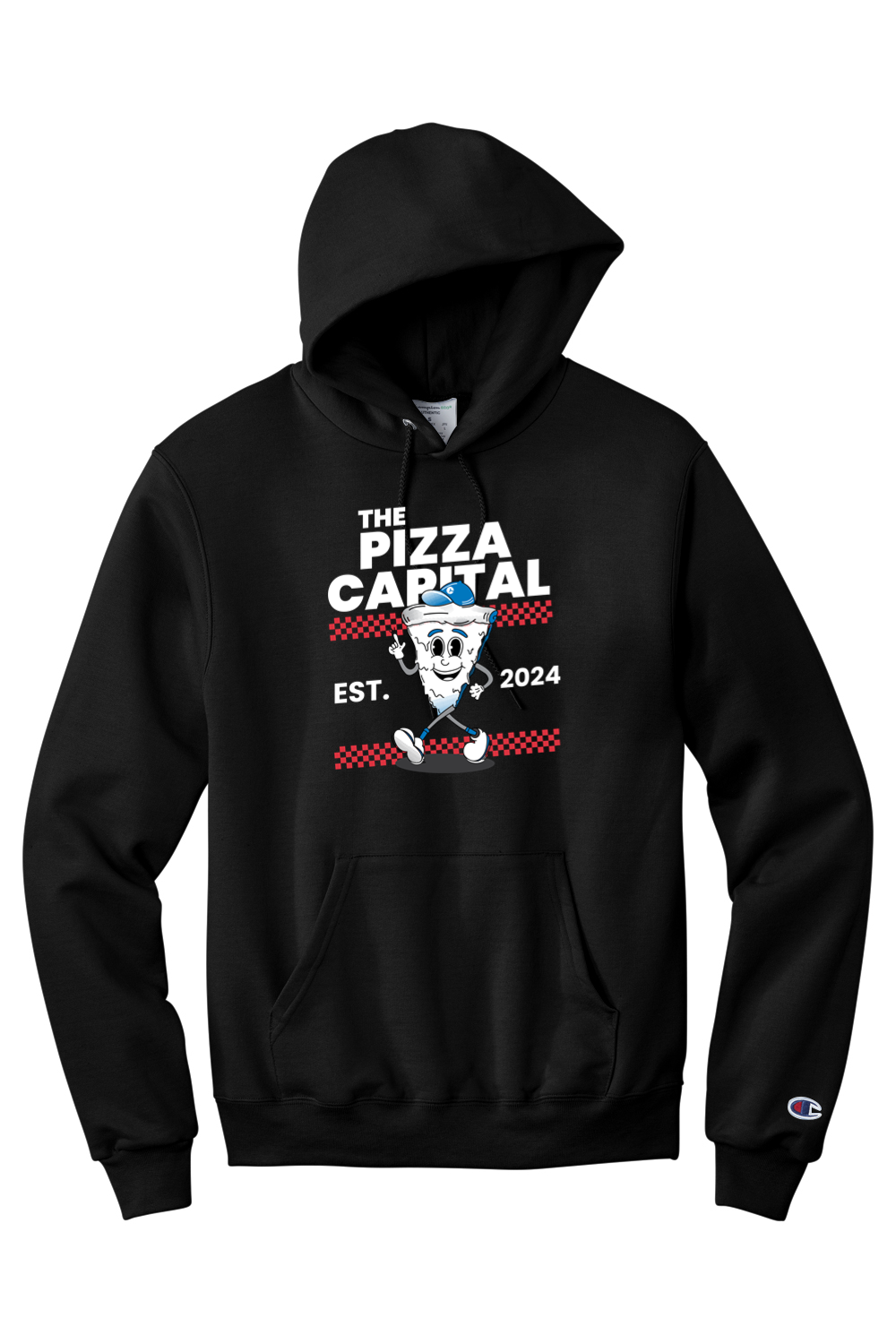 Connecticut - The Pizza Capital - Champion Hooded Sweatshirt
