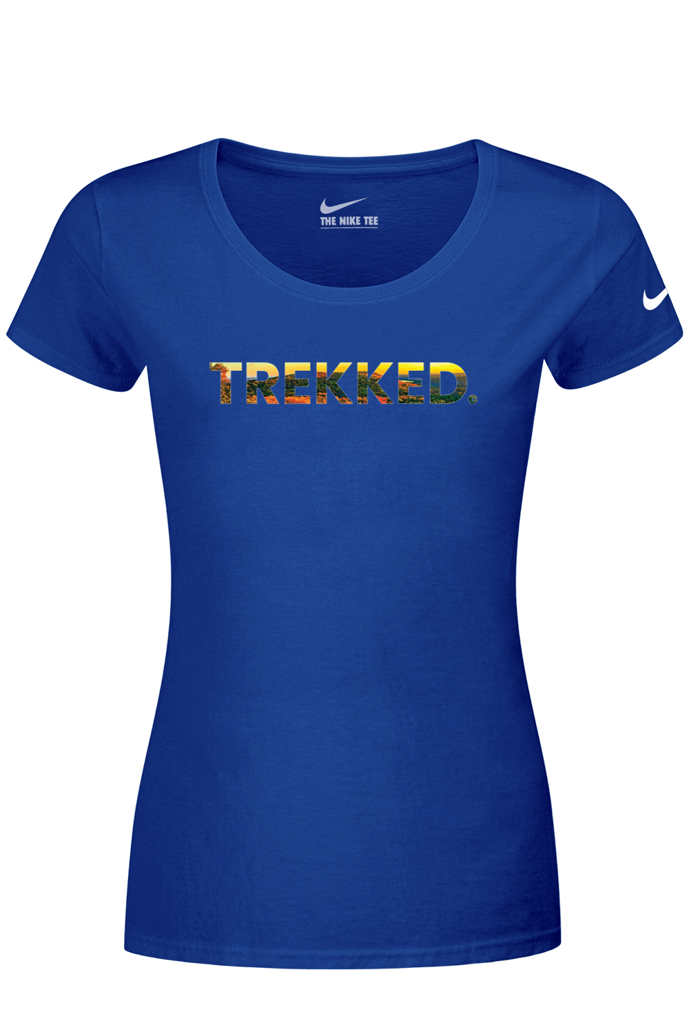 Connecticut - Trekked - Nike Ladies Dri-FIT Cotton/Poly Tee