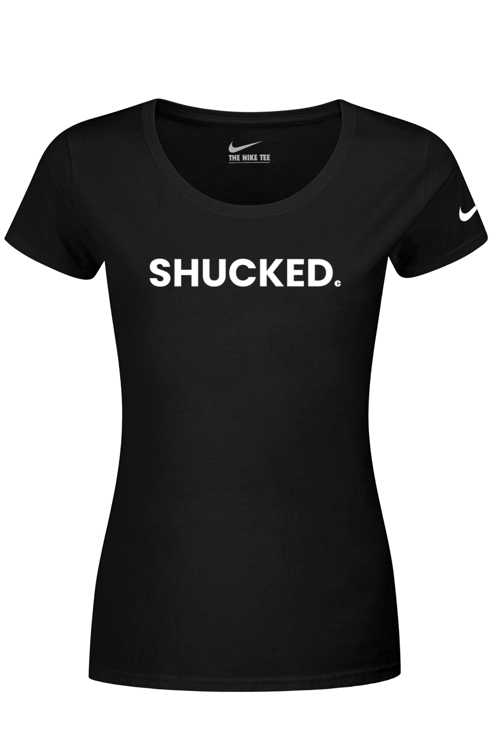 Connecticut - Shucked - Nike Ladies Dri-FIT Cotton/Poly Tee