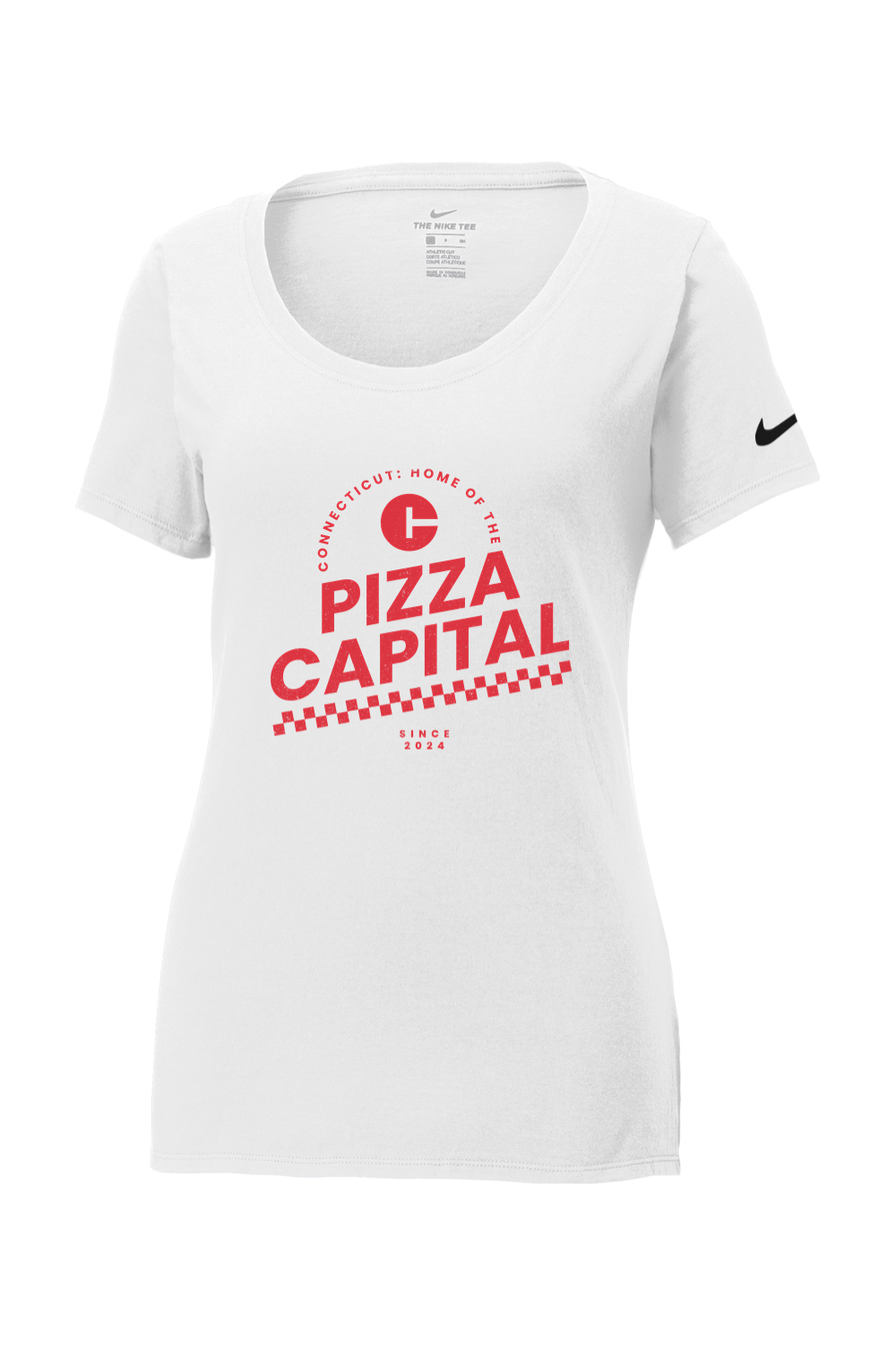 Connecticut - Pizza Capital - Nike Ladies Core Cotton  Tee