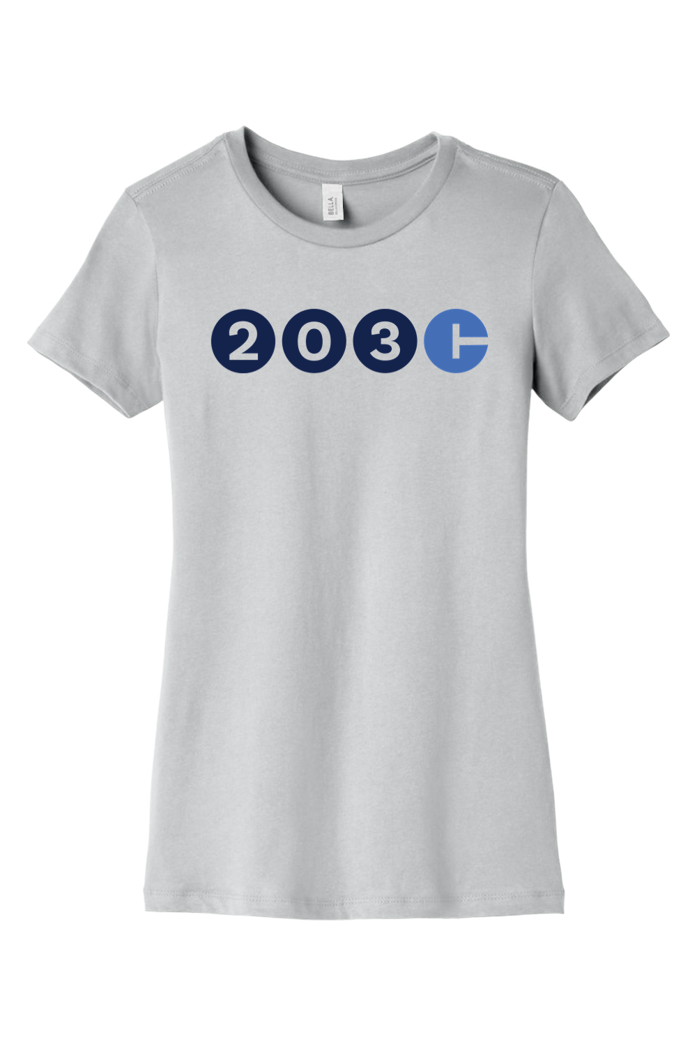 Connecticut - Area Code - BELLA+CANVAS Women’s Slim Fit Tee