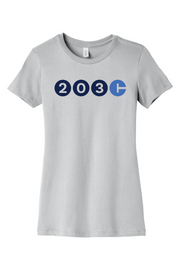 Connecticut - Area Code - BELLA+CANVAS Women’s Slim Fit Tee