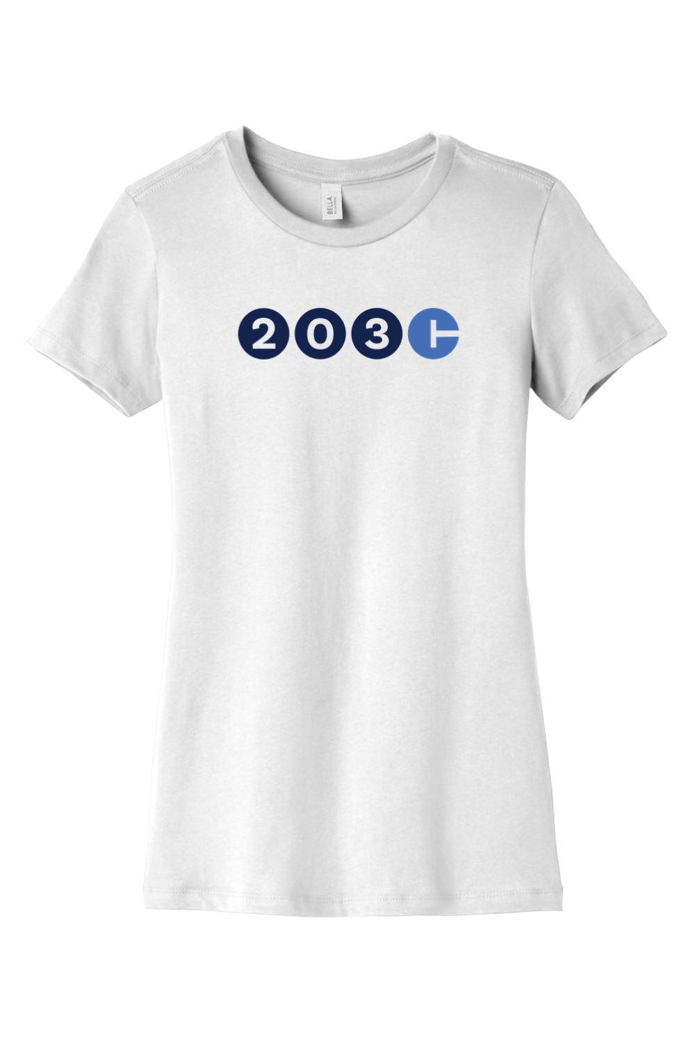 Connecticut - Area Code - BELLA+CANVAS Women’s Slim Fit Tee