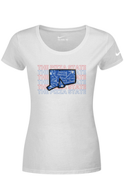Connecticut - Pizza State - Nike Ladies Dri-FIT Cotton/Poly Tee