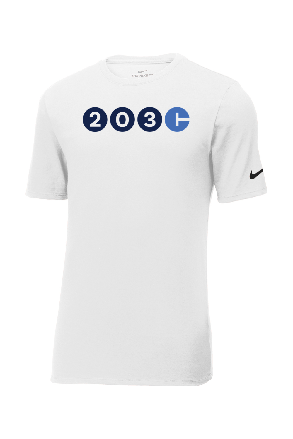 Connecticut - Area Code - Nike Core Cotton Tee