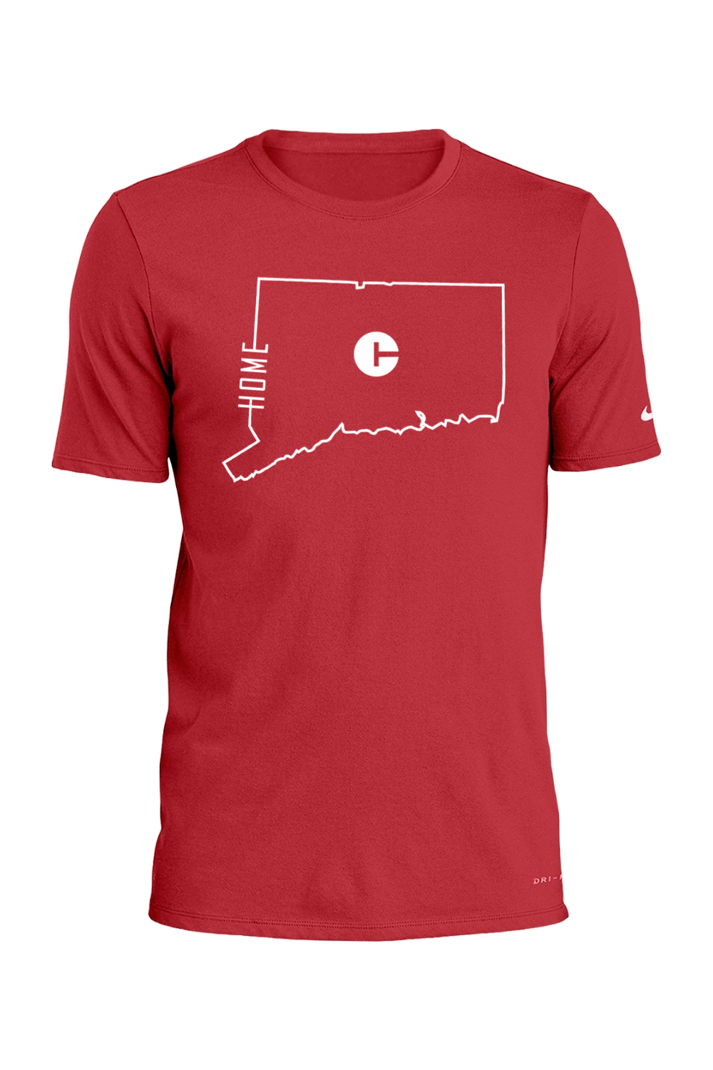 Connecticut - State Outline Home - Nike Dri-FIT Cotton/Poly Tee