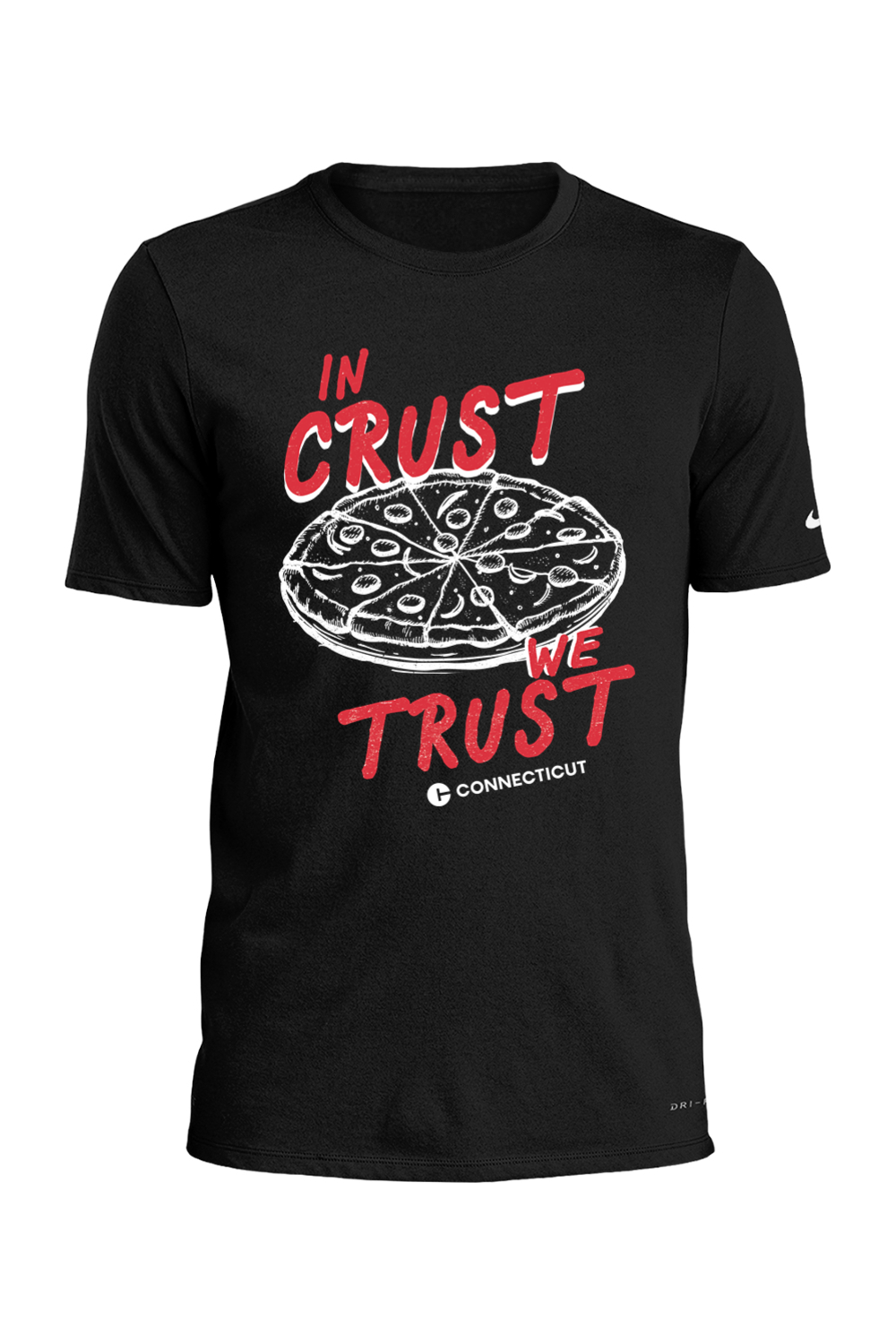 Connecticut - In Trust We Trust - Nike Dri-FIT Cotton/Poly Tee