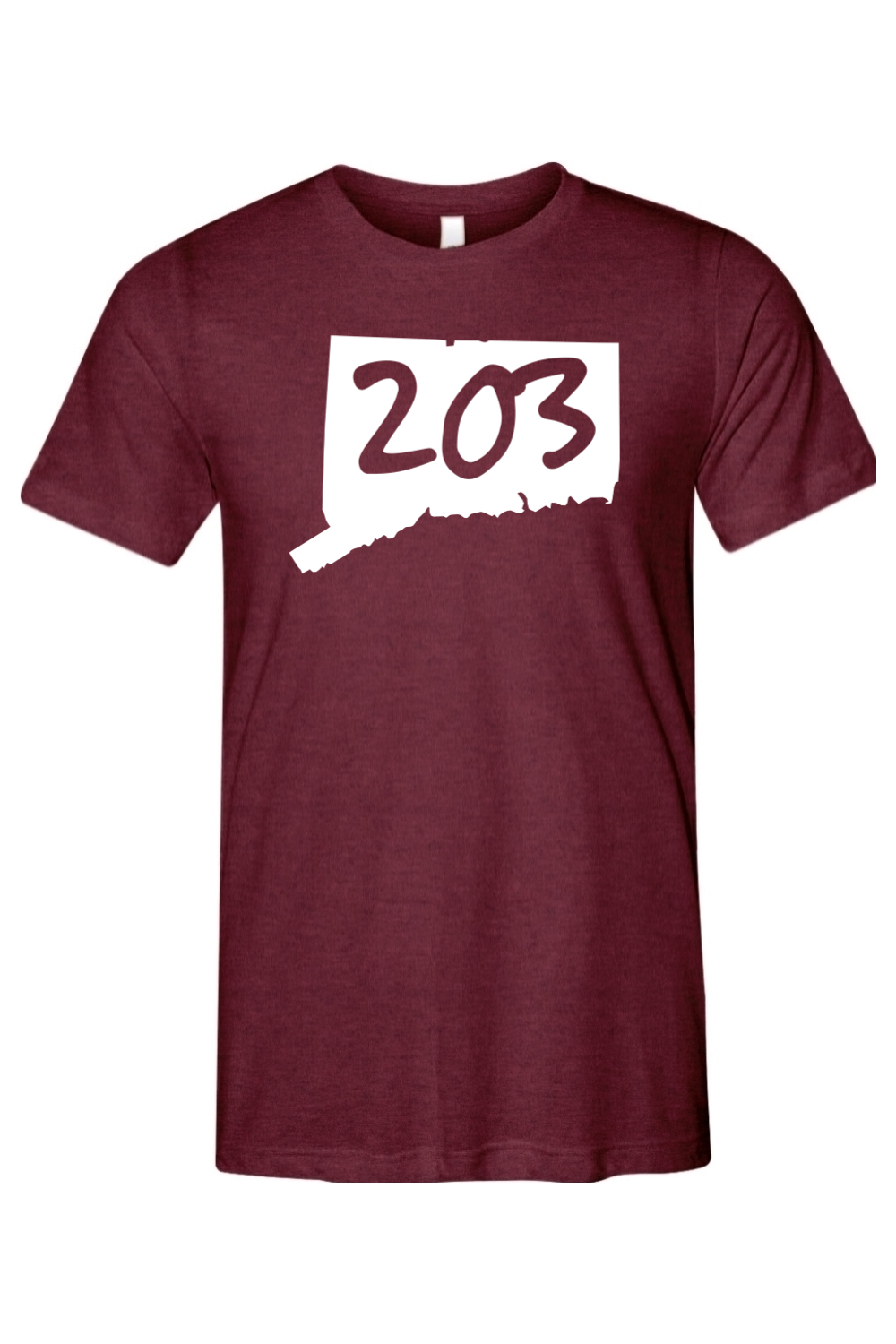 Connecticut - Area Code - Bella + Canvas Short Sleeve Tee