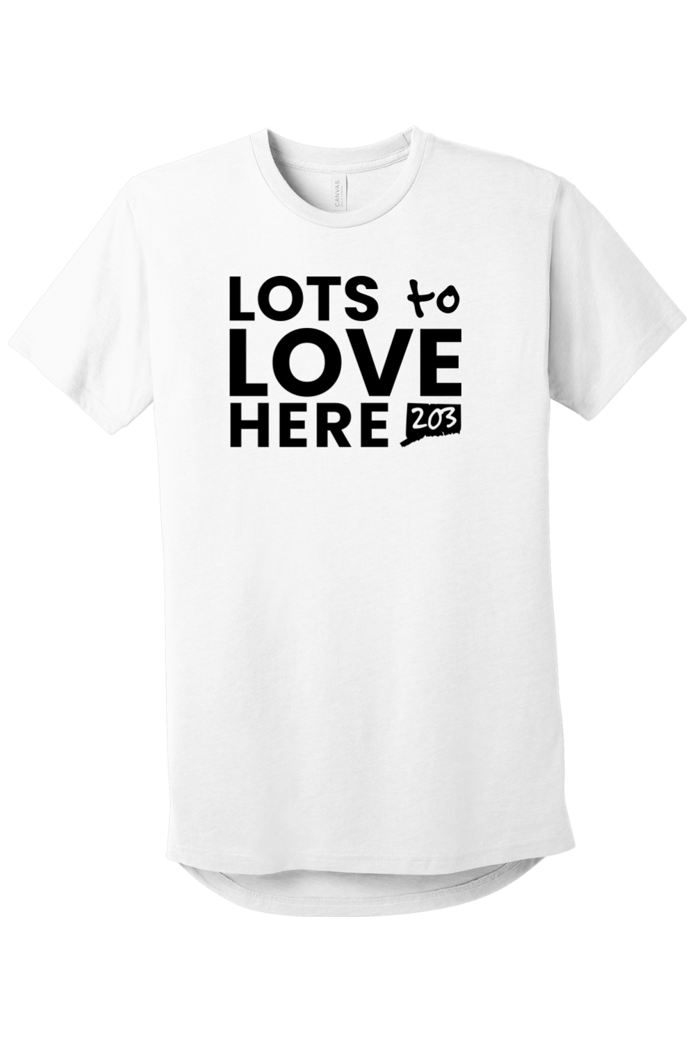 Connecticut - Lots to Love Here - BELLA+CANVAS Men’s Long Body Urban Tee