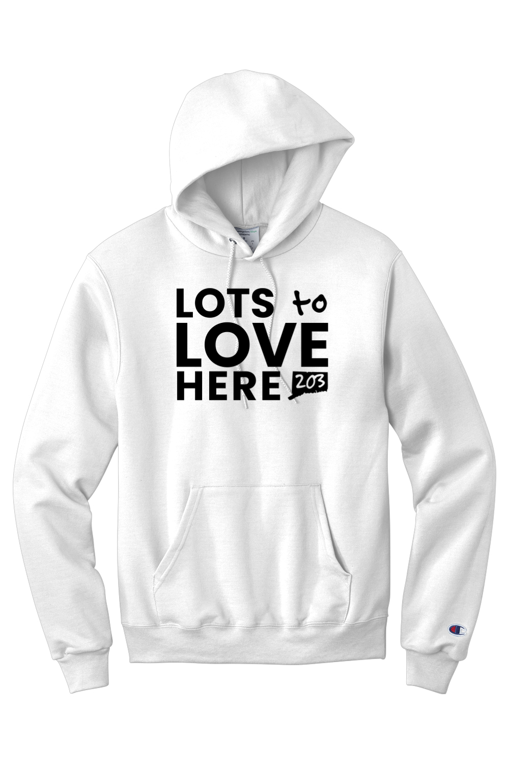 Connecticut - Lots to Love Here - Champion Hooded Sweatshirt