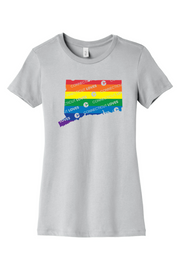Connecticut - Pride - BELLA+CANVAS Women’s Slim Fit Tee
