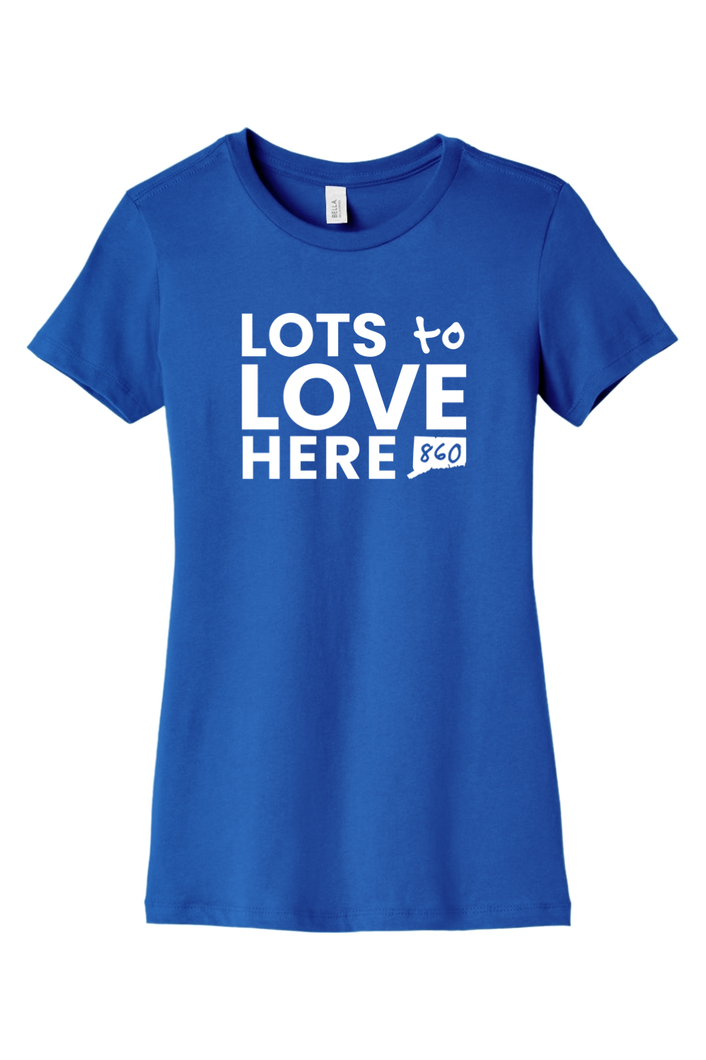 Connecticut - Lots to Love Here - BELLA+CANVAS Women’s Slim Fit Tee