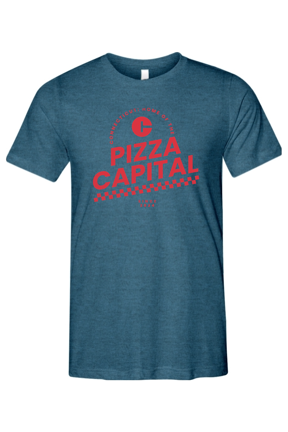 Connecticut - Pizza Capital - Bella + Canvas Triblend Short Sleeve Tee
