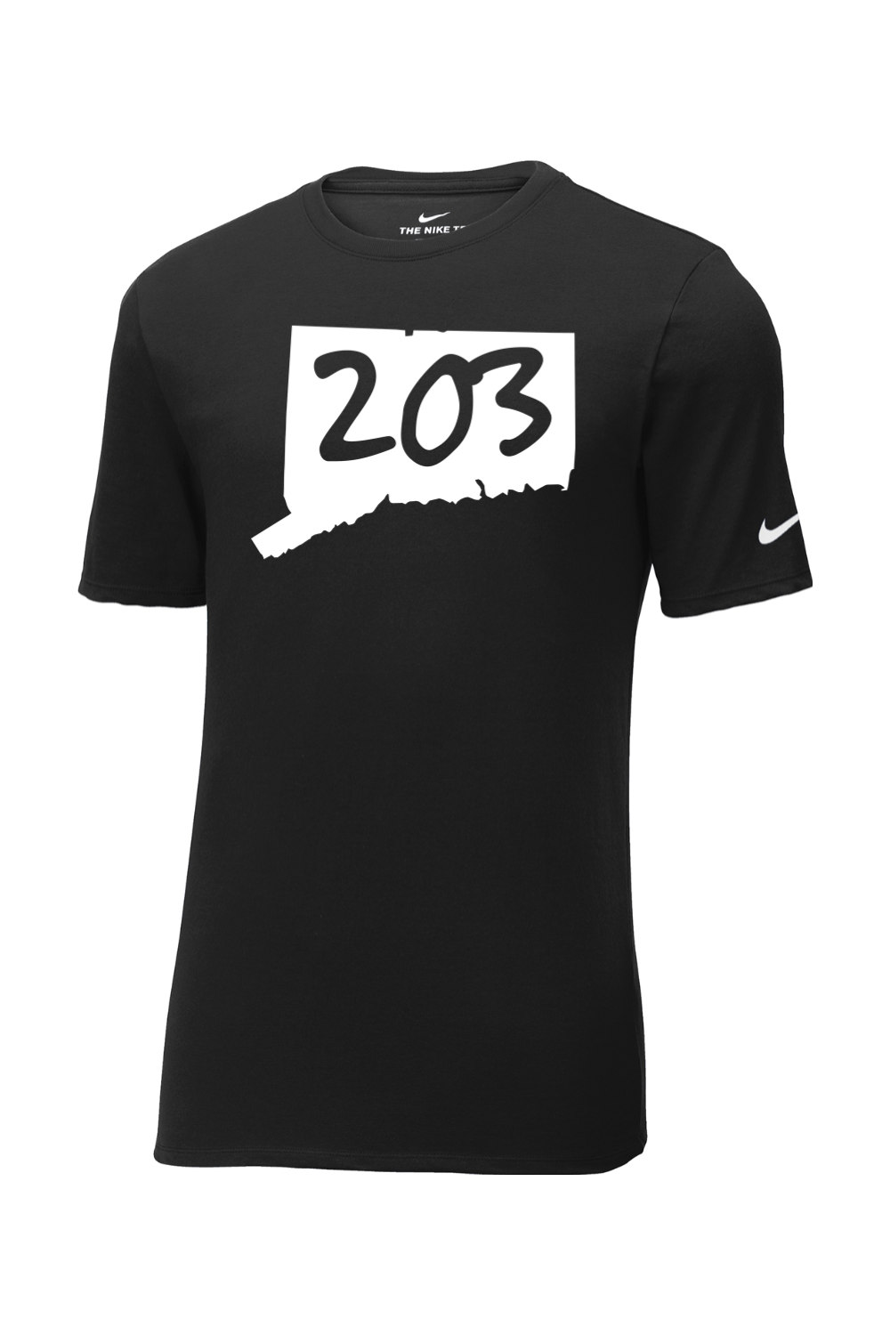 Connecticut - Area Code - Nike Core Cotton Tee