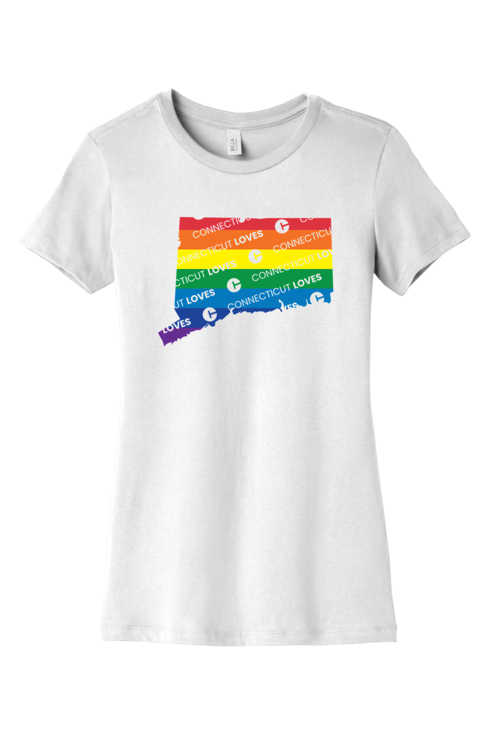 Connecticut - Pride - BELLA+CANVAS Women’s Slim Fit Tee