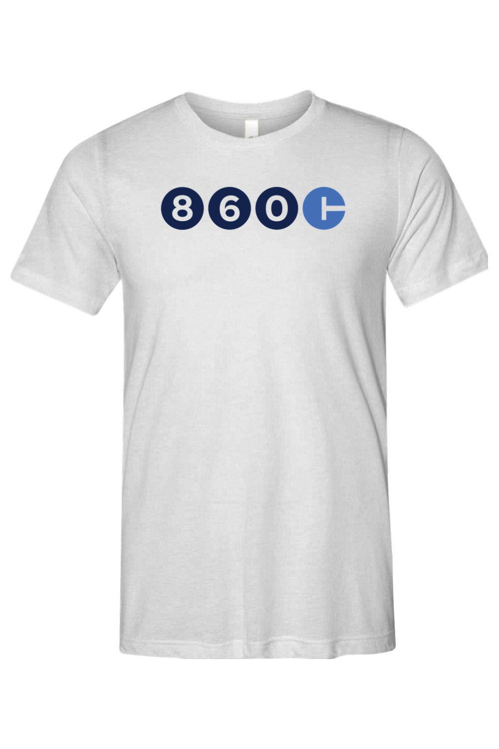 Connecticut - Area Code - Bella + Canvas Short Sleeve Tee