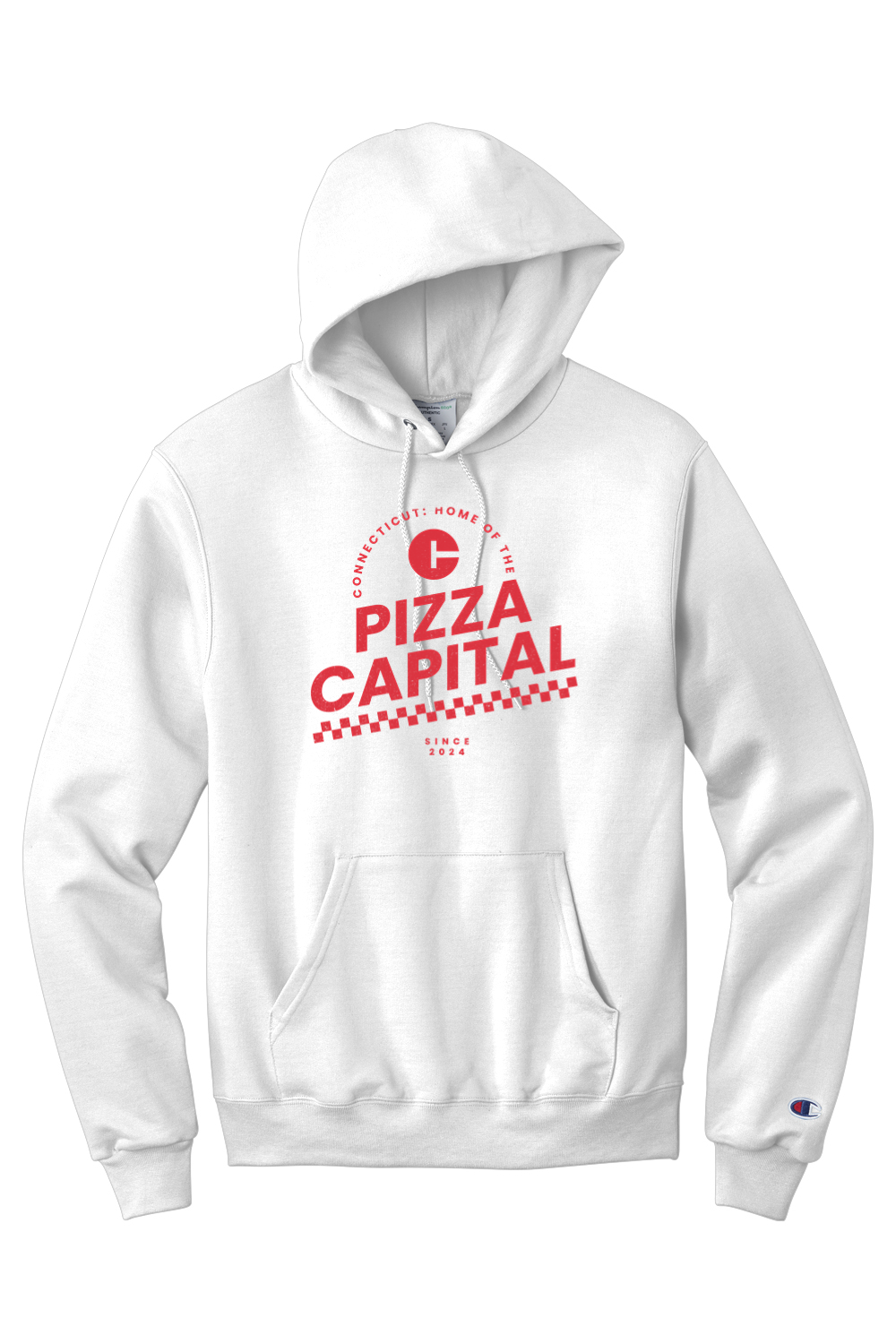 Connecticut - Pizza Capital - Champion Hooded Sweatshirt